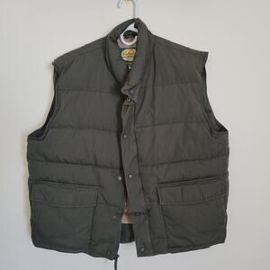 Cabelas outdoor gear goose down green vest size Large